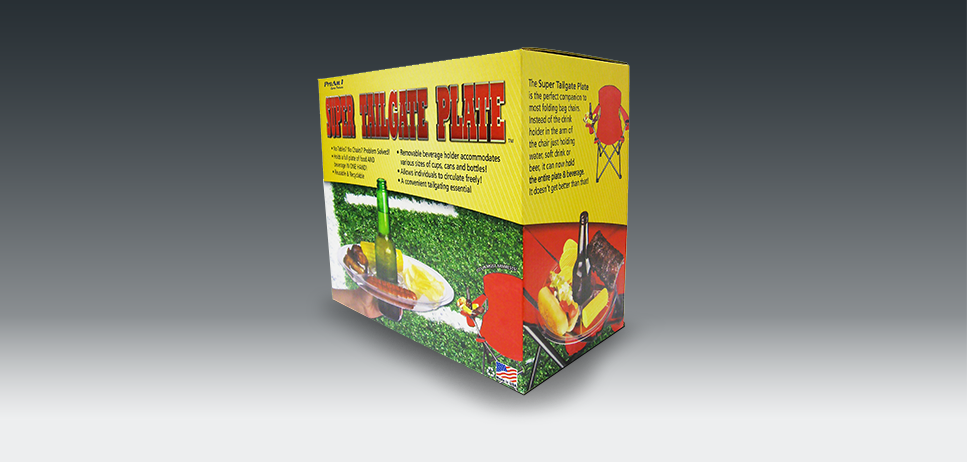 <div class='desc'><ul>

	<li>Created packaging prototype and finalized for product manufacturing</li>

	<li>Printed directly on corrugated material</li>

	<li>Provided live brand ambassador and social media support at Las Vegas Sports Licensing and Tailgating Show, promoting networking with mass purchasers</li>

</ul></div>